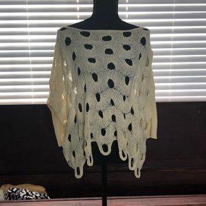 Izabel London poncho style sweater (with sleeves).